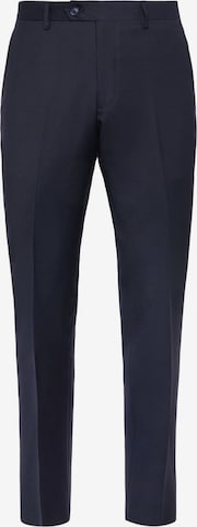 Boggi Milano Slim fit Pleated Pants in Blue: front