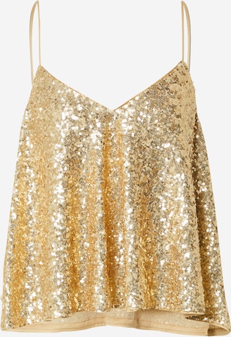 Hoermanseder x About You Top 'Dorina' in Gold: front