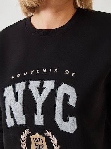 Sweat-shirt Bianco Lucci en noir
