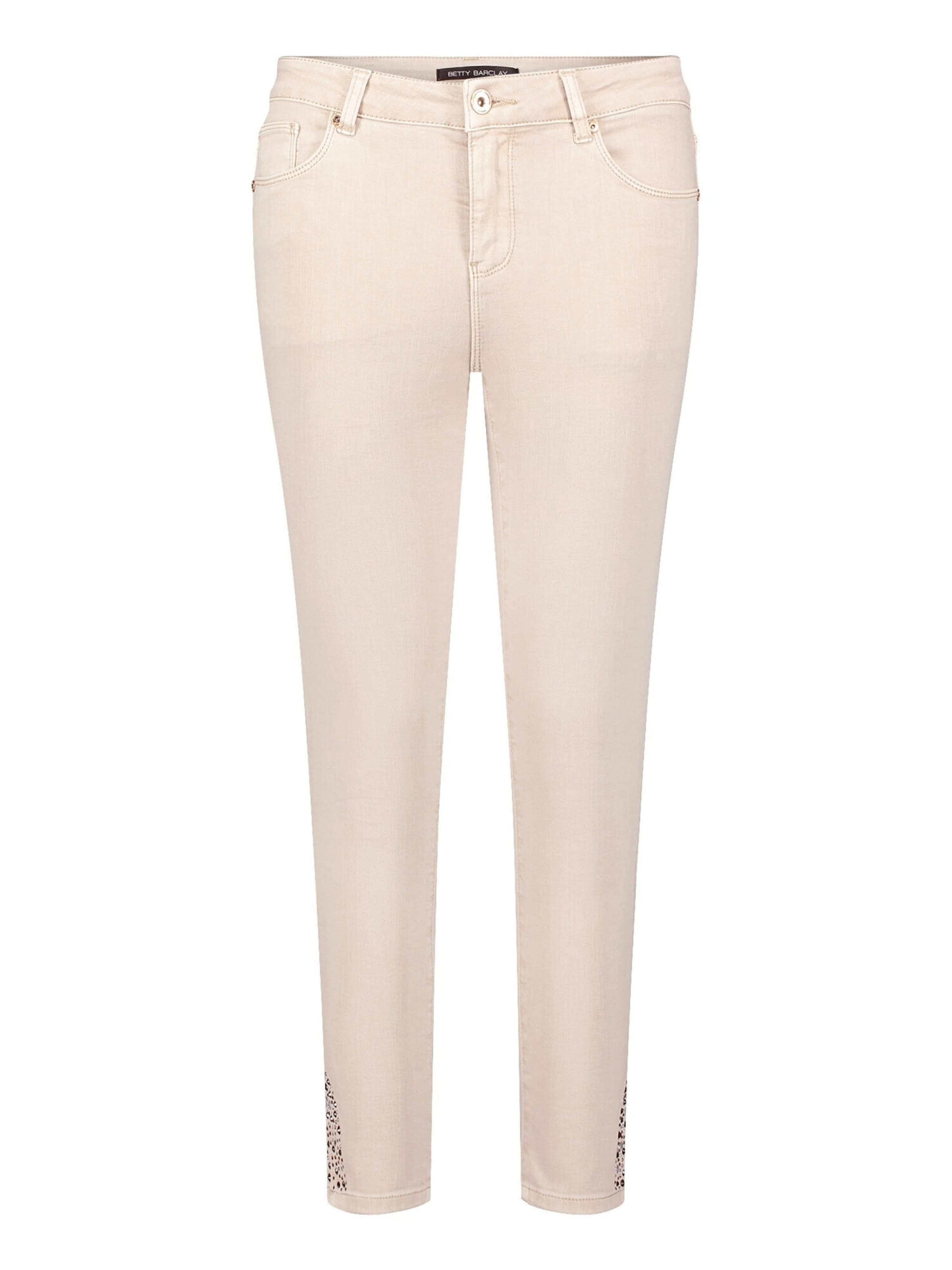 Coupe slim Jean Betty Barclay en beige : devant