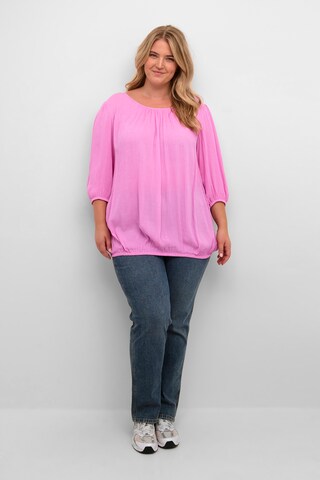 KAFFE CURVE Blouse 'Wilina' in Lila