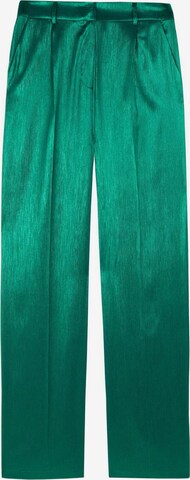 Scalpers Loose fit Pleat-front trousers in Green: front