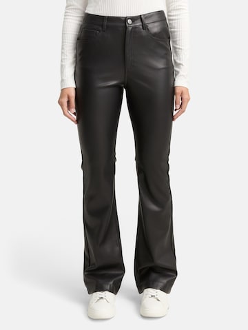 TOM TAILOR DENIM Flared Hose in Schwarz: Vorderseite