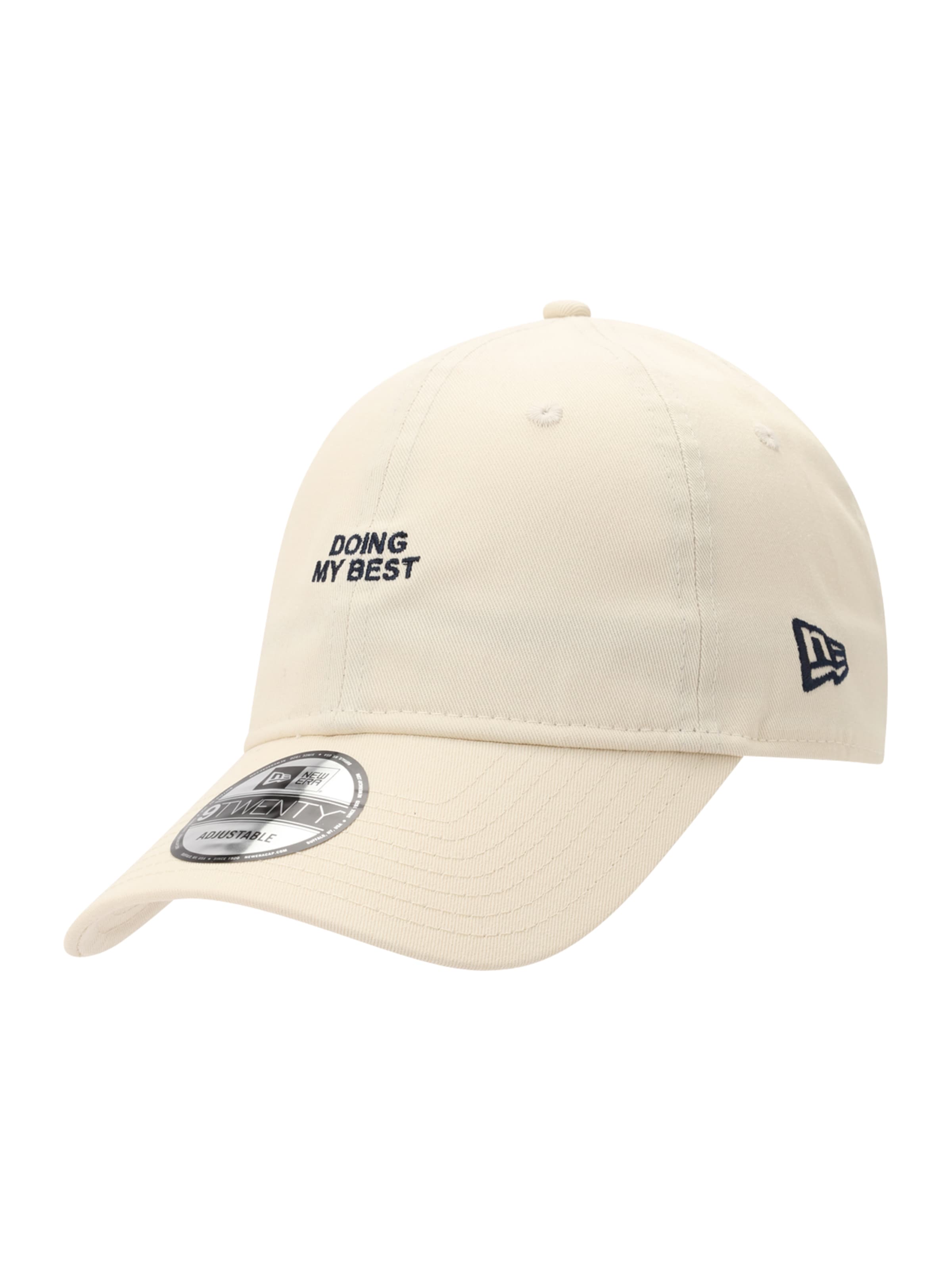 Cappello da baseball '9TWENTY' di NEW ERA in beige: frontale