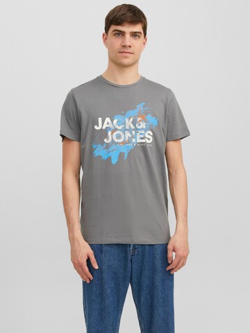 JACK & JONES Shirt 'JJNelson' in Grey: front