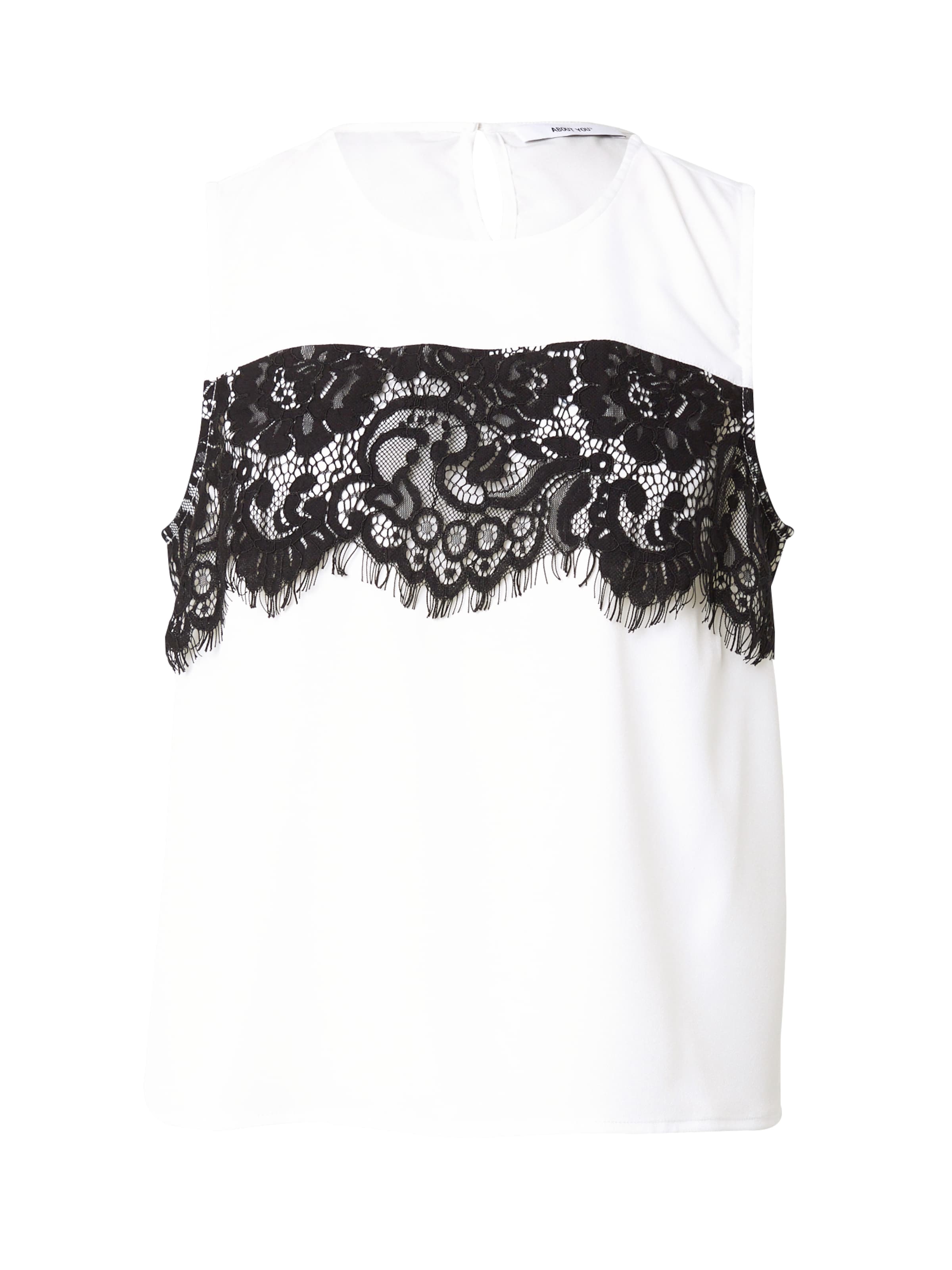 ABOUT YOU Топ 'Poppy' в бяло: отпред