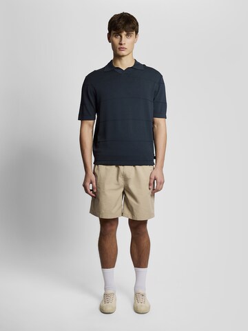 Lyle & Scott Pullover 'Tonal Stripe' in Grau