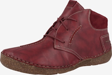 JOSEF SEIBEL Lace-Up Shoes 'Fergey' in Red: front