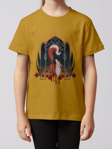 watabout.kids Shirt 'Der Wunderschöne Fuchs' in Yellow: front