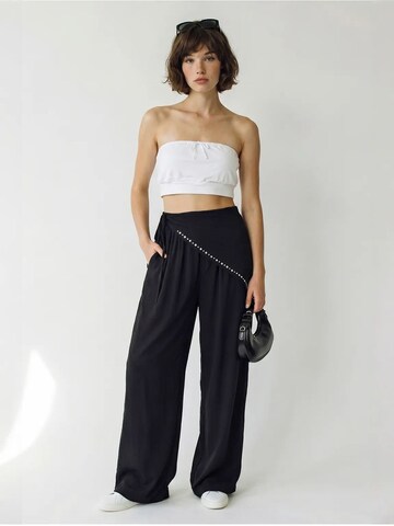 Wide Leg Pantalon 'Hose' Bianco Lucci en noir