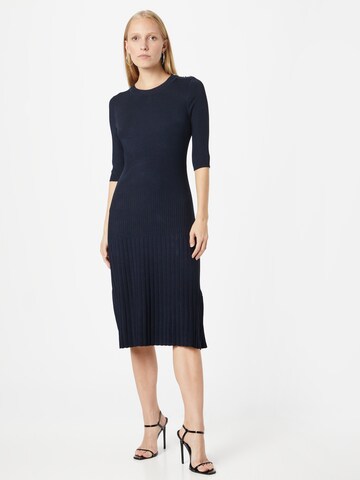 BOSS Black Knitted dress 'Fonzipona' in Blue: front