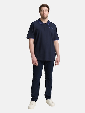 TOM TAILOR Men + Regular Chinobyxa i blå