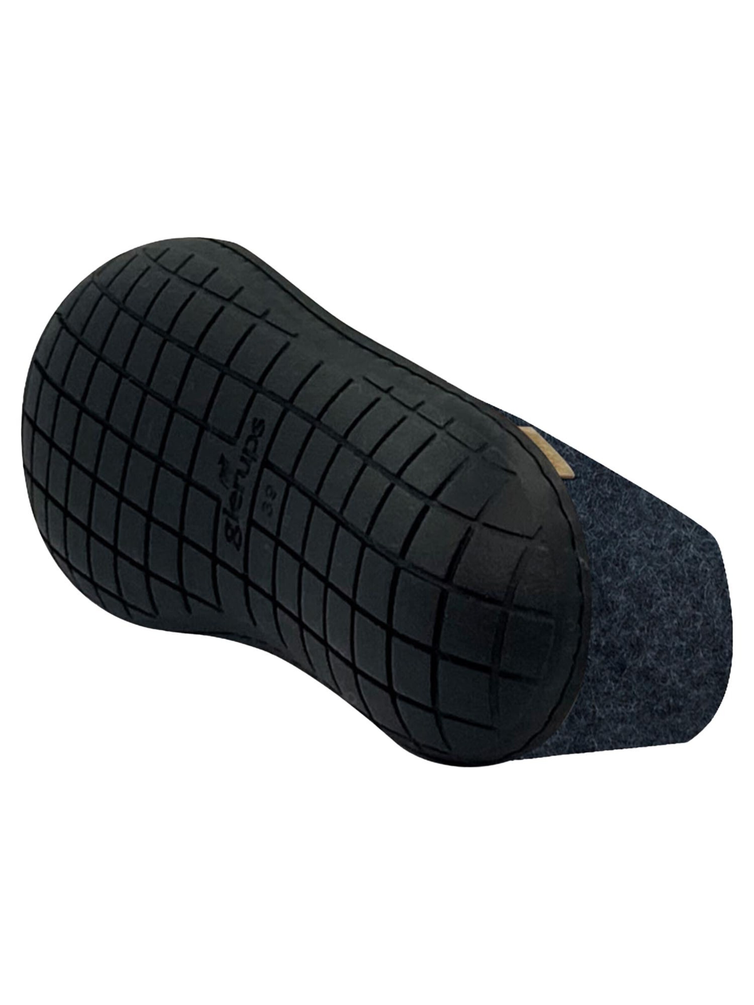 Glerups Huisschoenen 'Black Rubber' in Blauw