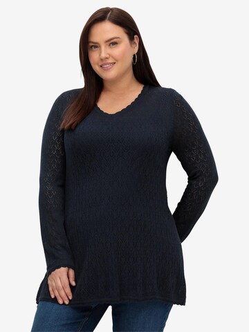 SHEEGO Sweater in Blue: front