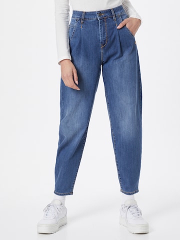 Tapered Jeans con pieghe 'SILVIA' di Gang in blu: frontale