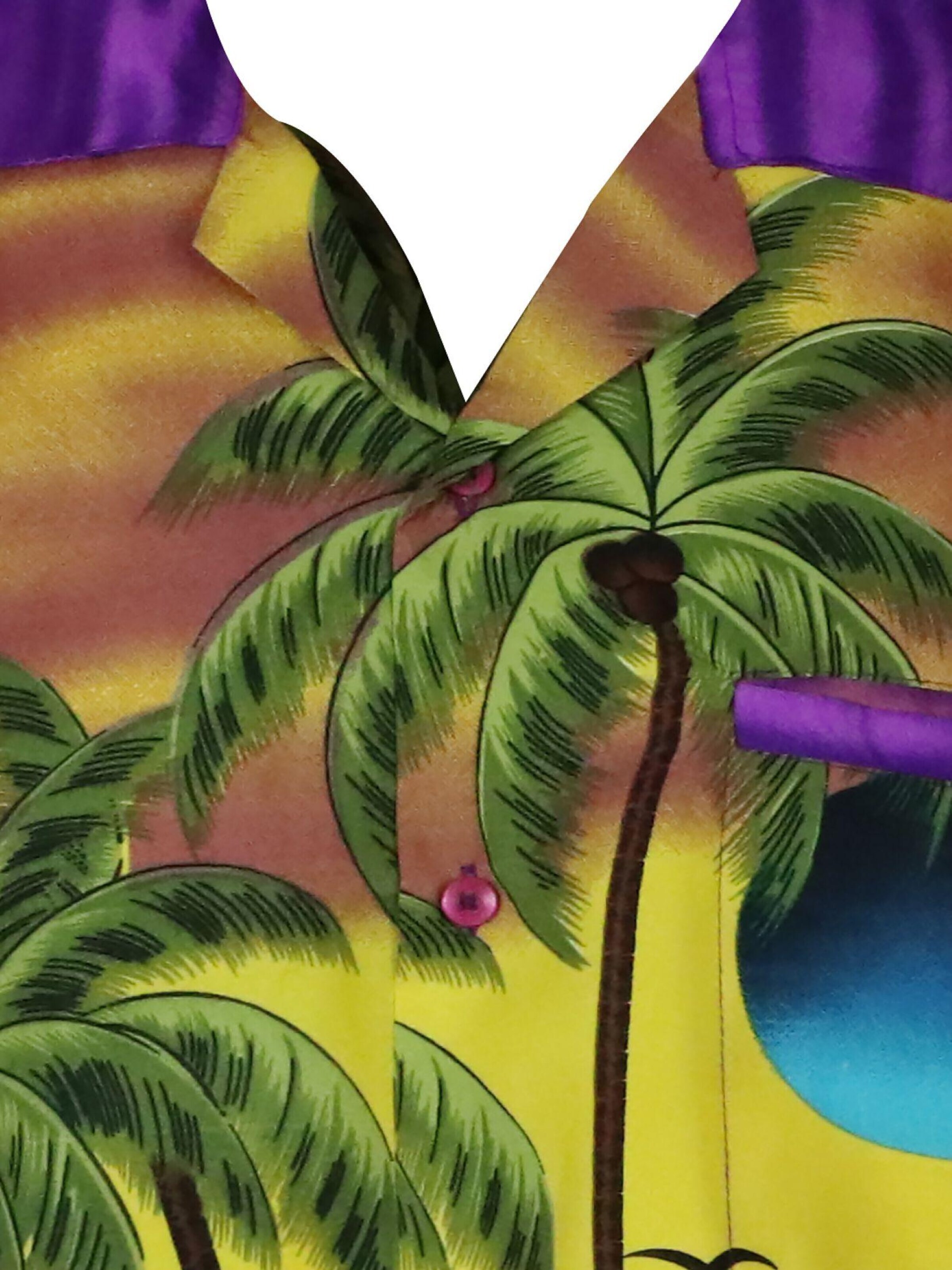 King Kameha - Camiseta 'Sunglasses' en lila