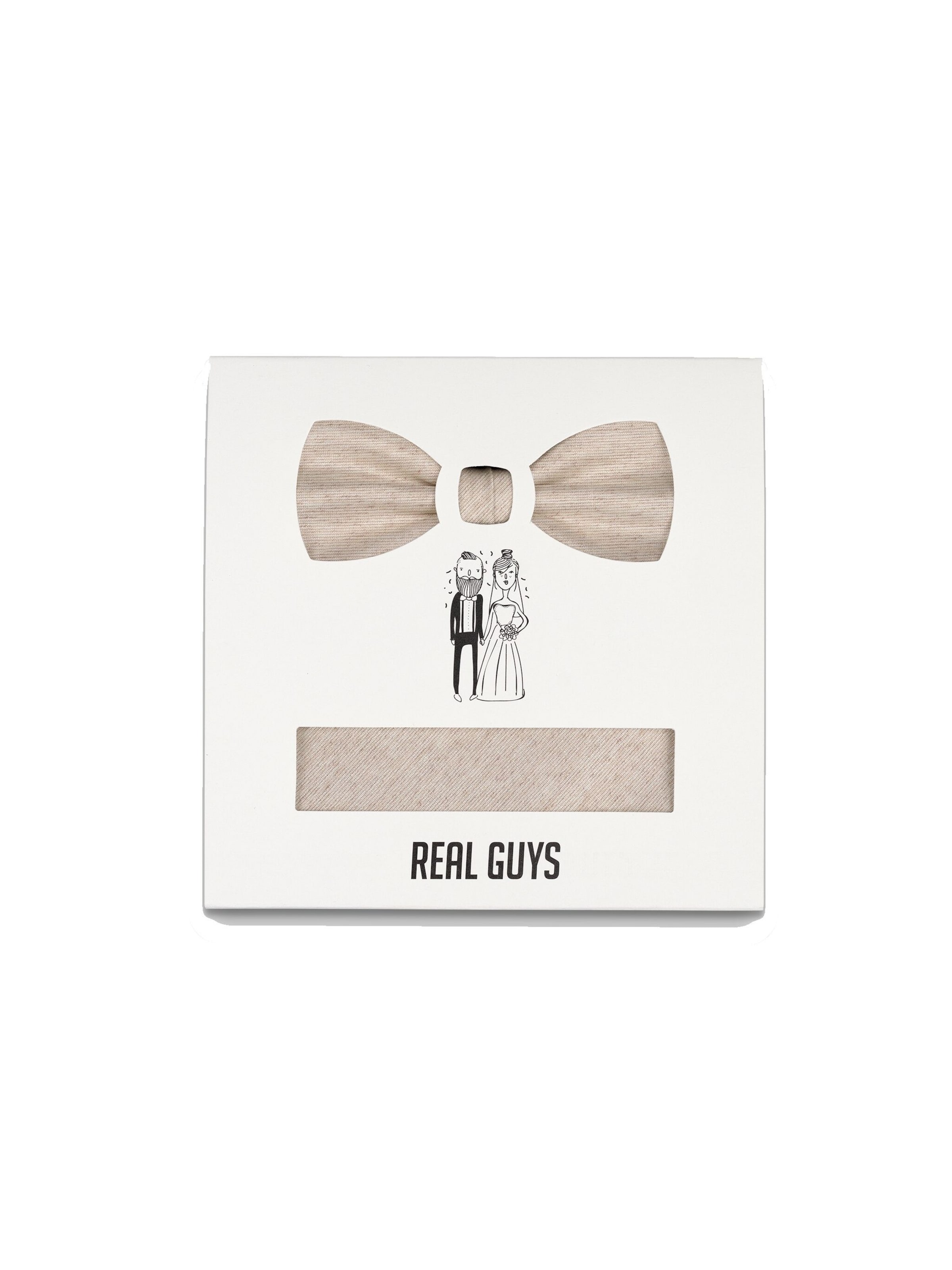 Real Guys Bow Tie in Beige