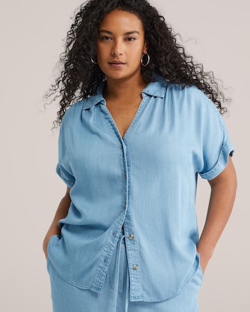 Camicia da donna di WE Fashion in blu: frontale