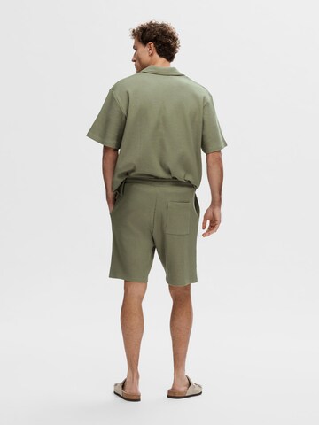 Loosefit Pantalon SELECTED HOMME en vert