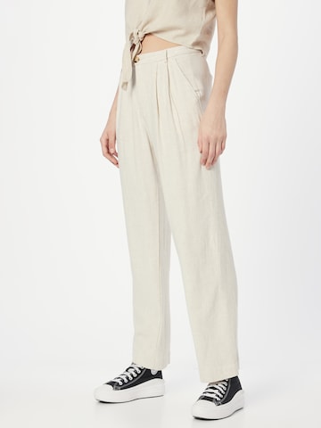 Moves Loose fit Pleat-Front Pants in Beige: front