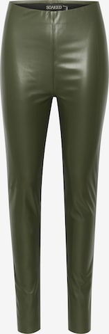 SOAKED IN LUXURY Leggings 'Kaylee' in Green: front