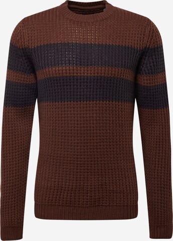 Only & Sons Sweater 'SAZLO' in Brown: front