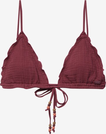 Pull&Bear Trójkąt Góra bikini w kolorze czerwony: przód