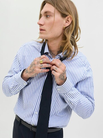 JACK & JONES Comfort fit Button Up Shirt 'parker' in Blue