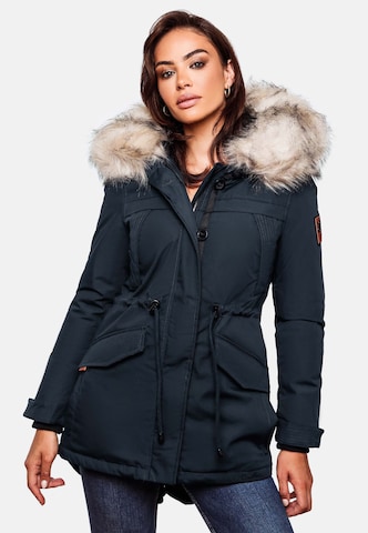 NAVAHOO Winterparka in Blauw: voorkant