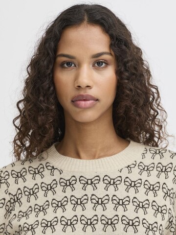 Pull-over 'Brielle' ICHI en beige