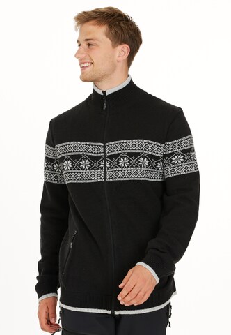 Whistler Athletic Cardigan 'Holden' in Black: front