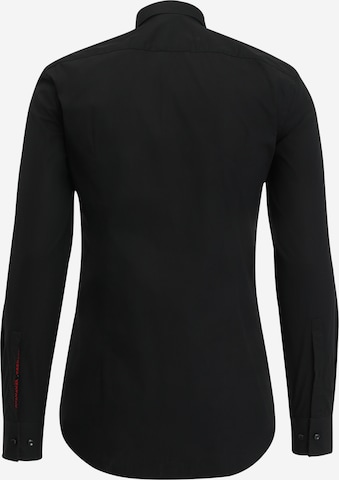juoda HUGO Red Priglundantis modelis Marškiniai 'Koey'