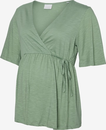 MAMALICIOUS Shirt 'MLKALYNA TESS' in Green: front