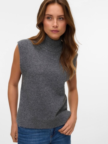 VERO MODA Knitted vest in Grey