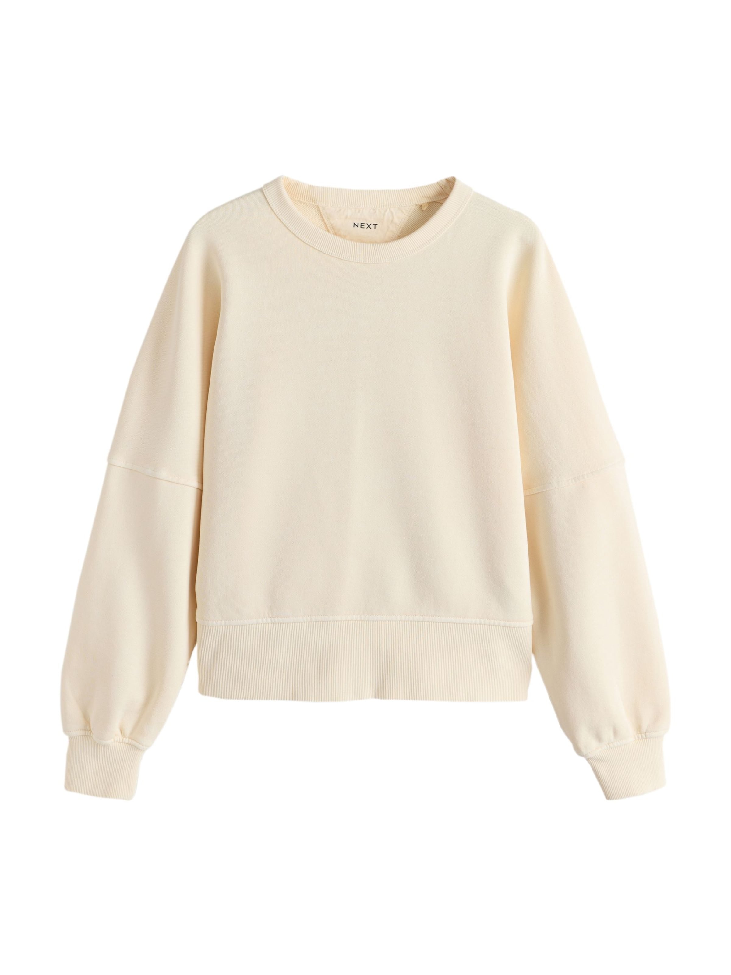 Bluză de molton de la Next pe galben: față