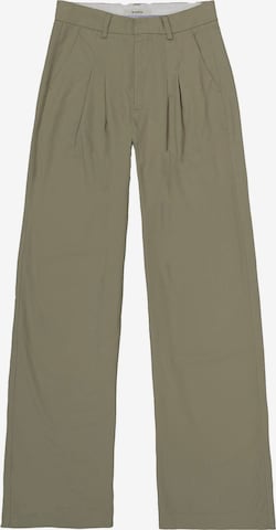 žalia GARCIA Plačios klešnės Klostuotos kelnės: priekis