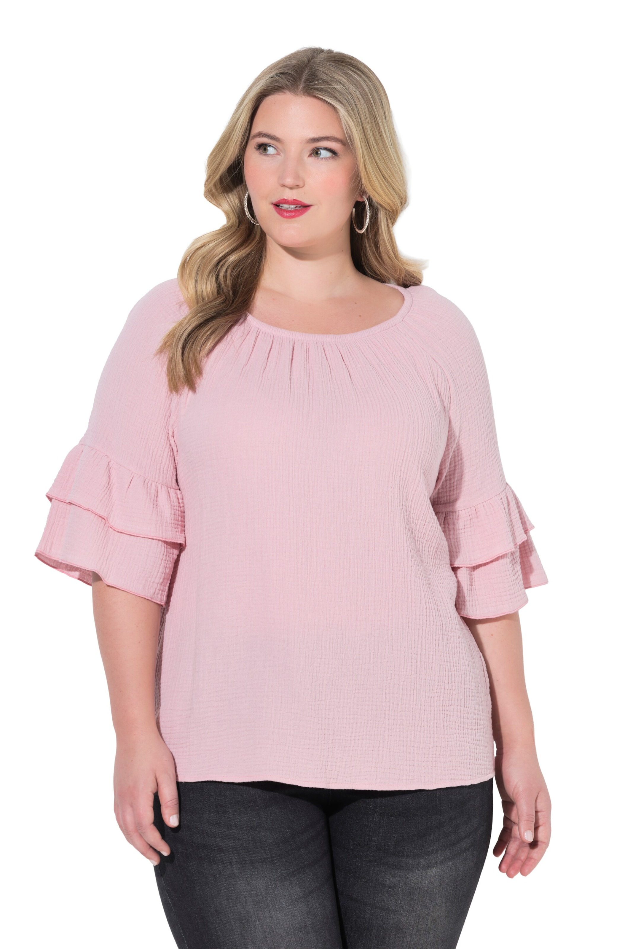 MIAMODA Blouse in Pink: front