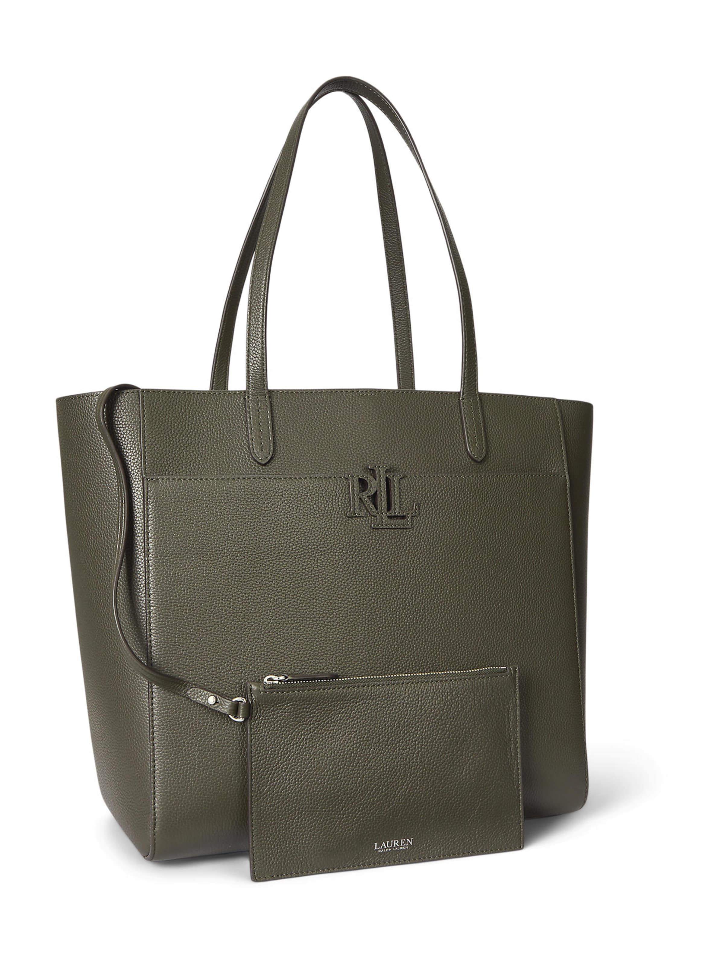 Lauren Ralph Lauren Nakupovalna torba 'CMRYN' | zelena barva
