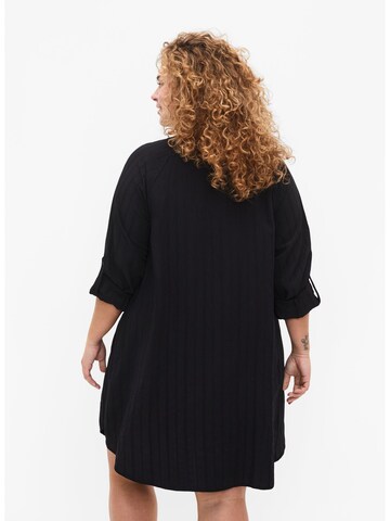 Zizzi Shirt Dress 'SILLE' in Black