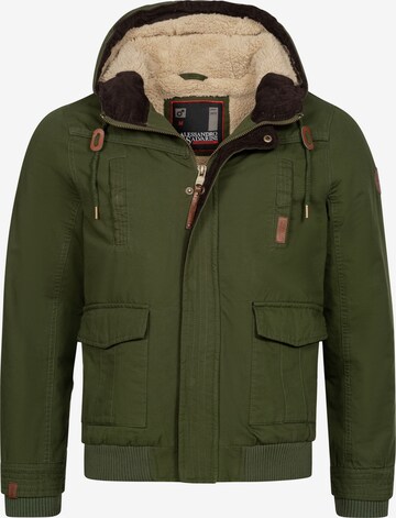 Alessandro Salvarini Winter Jacket 'Rigio' in Green