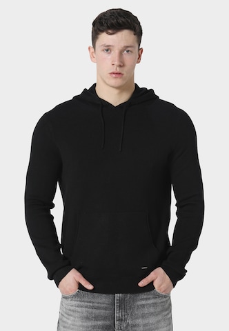 883Police Sweatshirt 'MARSTON' in Zwart: voorkant