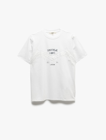 Koton Shirt 'Dantel' in White