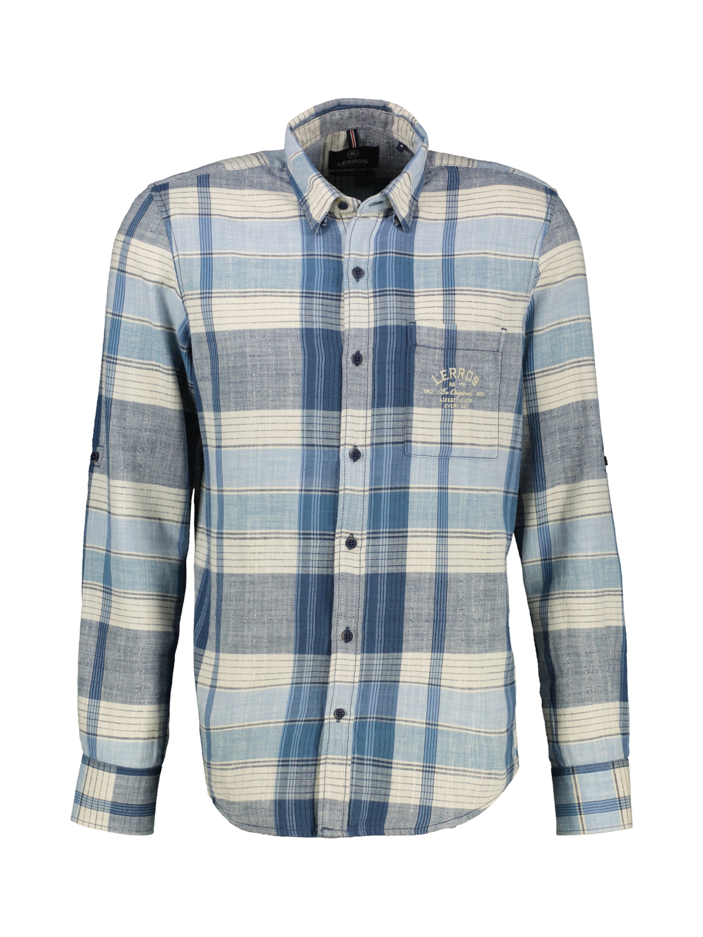 LERROS Overhemd ' ' in Blauw: voorkant