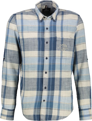 LERROS Regular fit Button Up Shirt in Blue: front