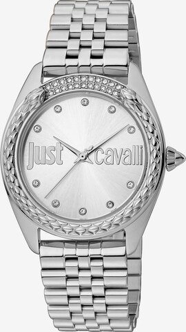 Just Cavalli Analoguhr in Silber: predná strana