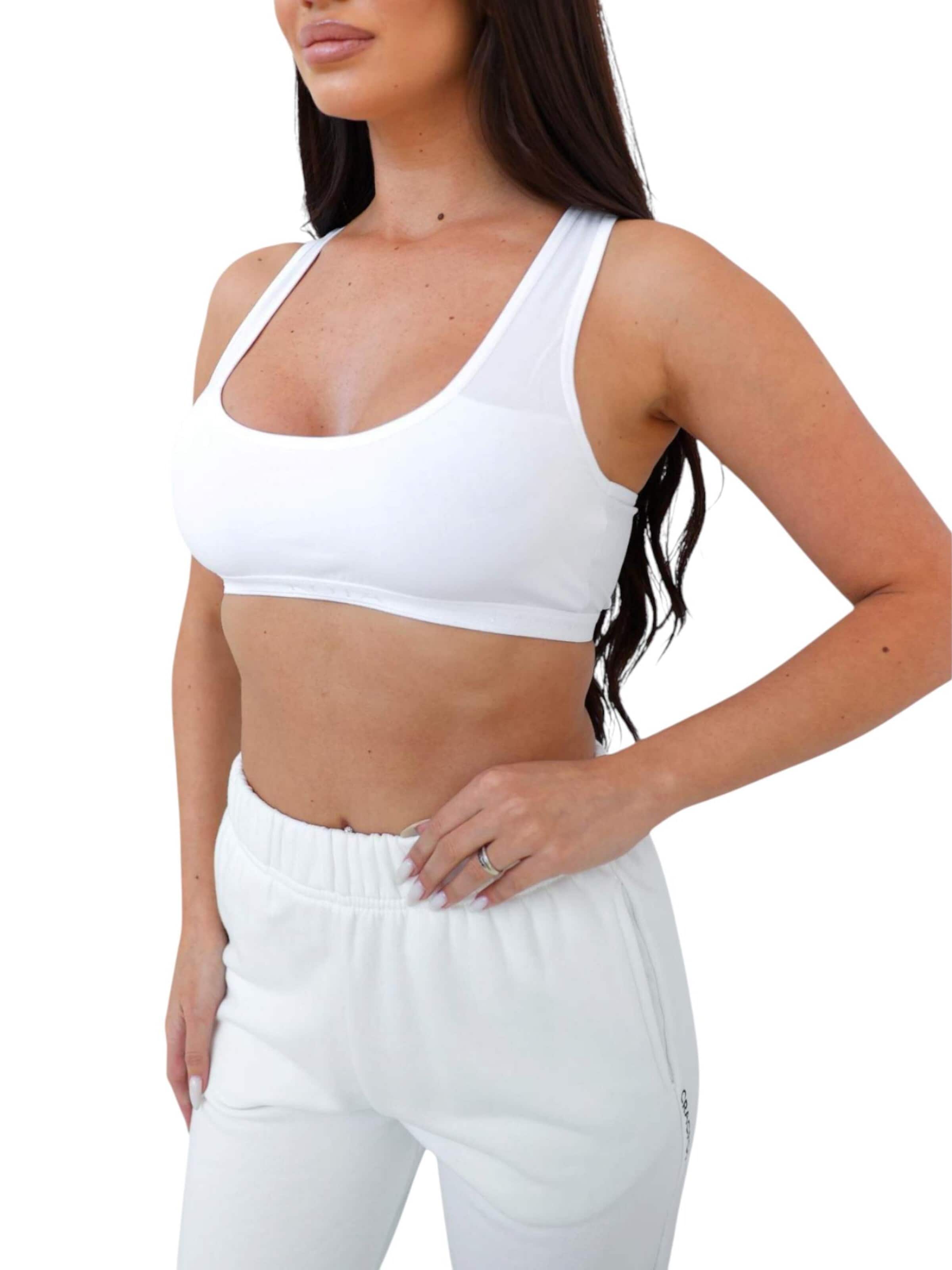 fashionshowcase Top 'PUSHVIBE' in White
