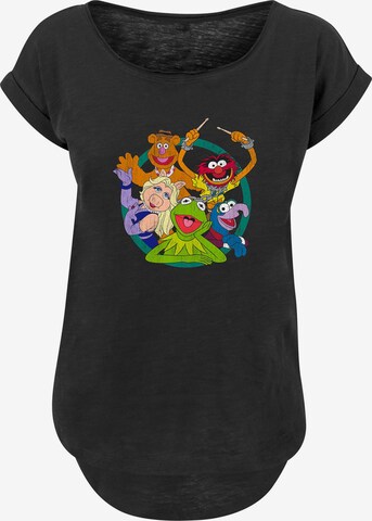 F4NT4STIC T-Shirt 'Muppets Kreis' in Schwarz: predná strana