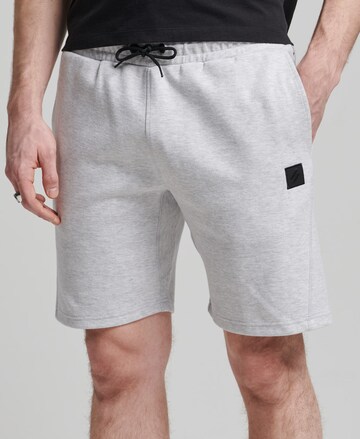 Superdry Regular Workout Pants in Grey: front