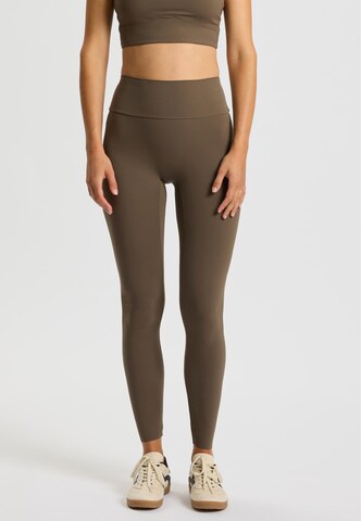 Skinny Leggings rethinkit studios en marron : devant