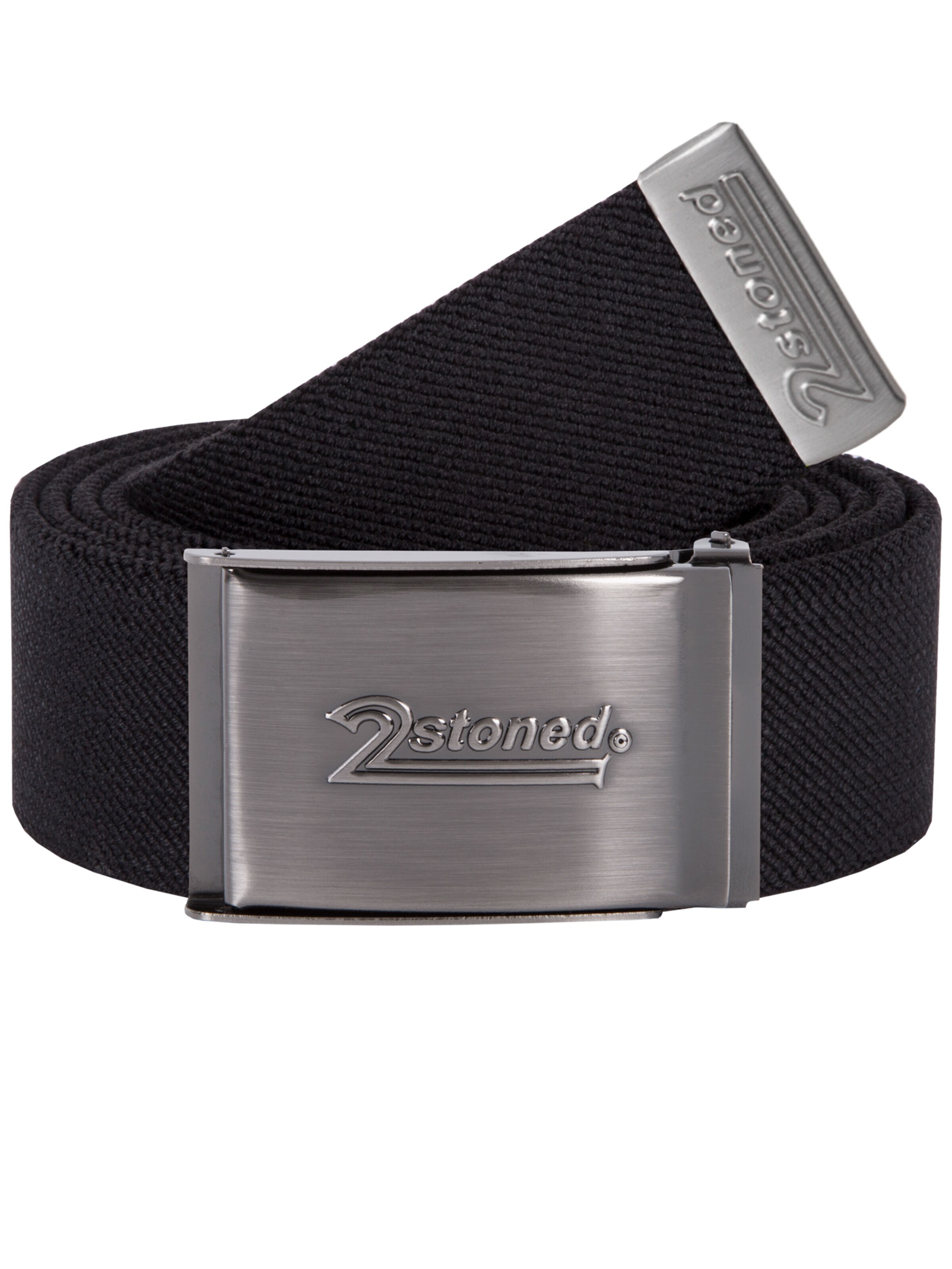 2Stoned Belt 'Stretch SPEED Matt' in Black: front
